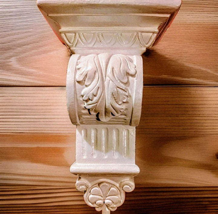 Ivory Manor Corbel Shelves — Pair