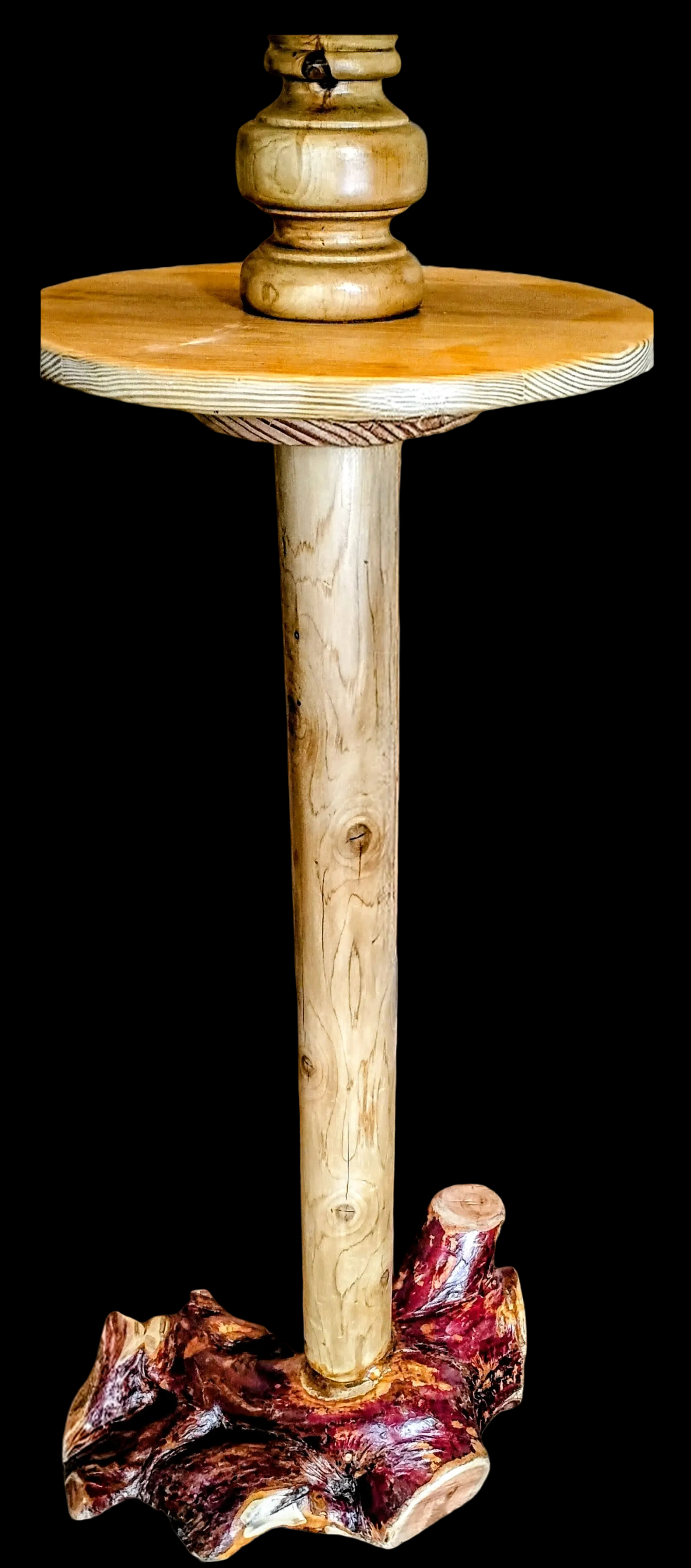 ADK Handcrafted Wooden Floor Lamp