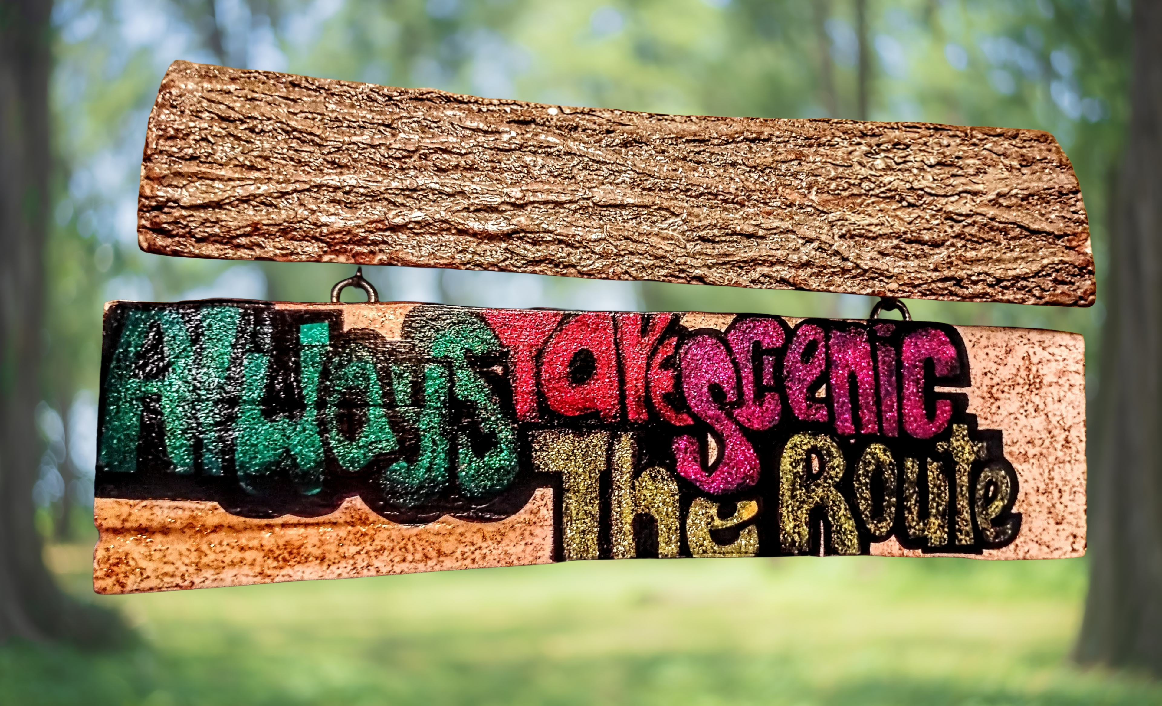 Scenic Route Quarter Log Log Hanger